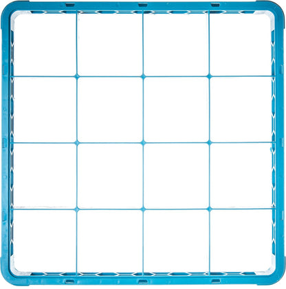 Carlisle FoodService Products RE1614 OptiClean 16 Compartment Divided Glass Rack Extender, Blue