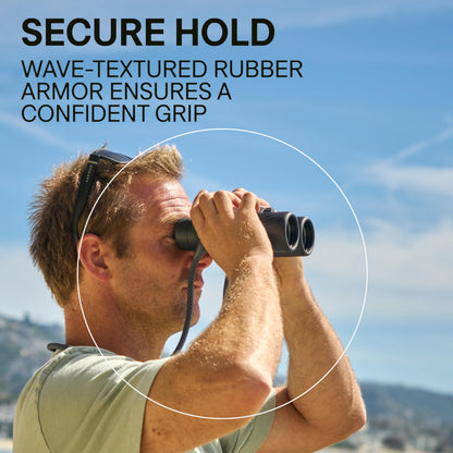 Bushnell A5 10x42 Binoculars for Adults & Kids, Waterproof, Fogproof, 10X Magnification, Dielectric & Phase Coated Prisms, Fully Multi-Coated Lenses & Rubber Armor - Cilantro Green