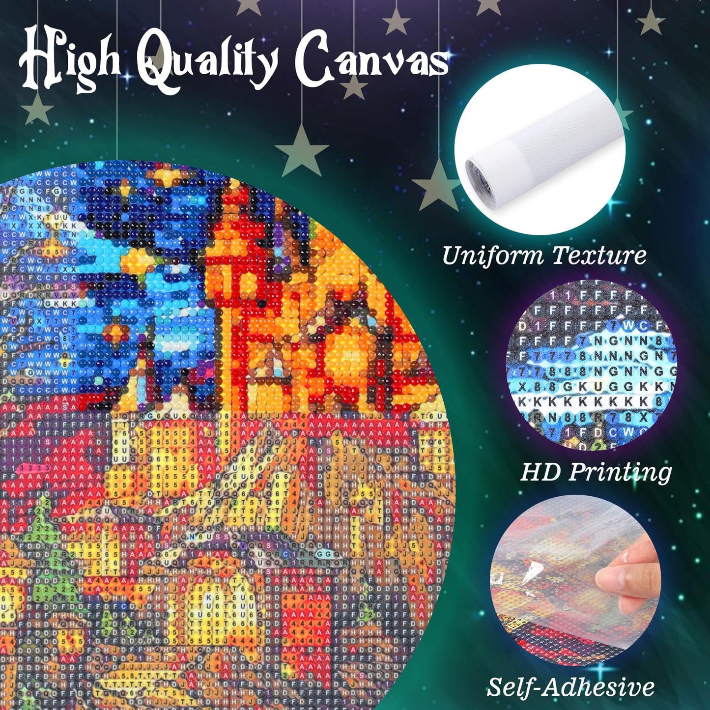 EATUKYIC Diamond Painting for Adults 5D Waterfalls in The Purple Forest Full Drill Diamond Art Kit DIY Waterfall Gem Painting Set Bedroom Living Room Wall Decor Gifts 12x16 inch