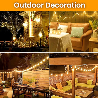 200Led 75FT 8 Dailyart Globe String Lights, Waterproof Fairy Lights Plug in Modes with Remote Control, Brightness