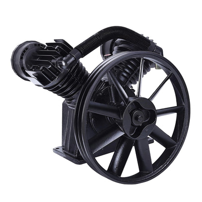 Cast Iron Twin Cylinder Air Compressor Pump Replacement, 145PSI 4HP, 8Bar