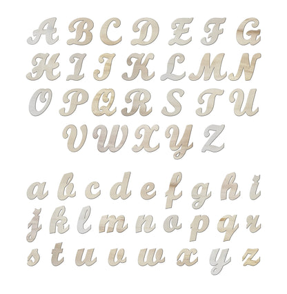 3 Inch 284 Pieces Wooden Letters Unfinished Wood Letters for Crafts Cursive Alphabets with Extras