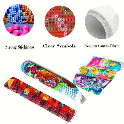 KUFWKEY 5D DIY Dragon Diamond Painting Kits for Adults,Fantasy Animal Art,Skull Gothic Art,Full Round Diamond Art Kits,Diamond Mosaic Emboridery for Home Decor,Big Size 27.5 x 15.7 inches