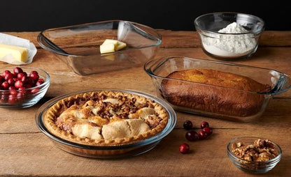 Anchor Hocking Glass Bread Pan - 1.5 Quart Loaf Pan Set of 3 for Perfect Baking