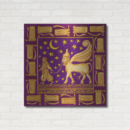 Luxe Metal Art 'Jewish Year Purim' by Andrea Strongwater Metal Wall Art, 36" x 36"