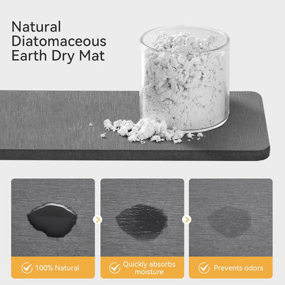 Set, Counter 8.1x3.5x4.5 Yofidra Sink Caddy With Stone Drying Tray: Stainless Steel Soap Dispenser Kitchen Sink