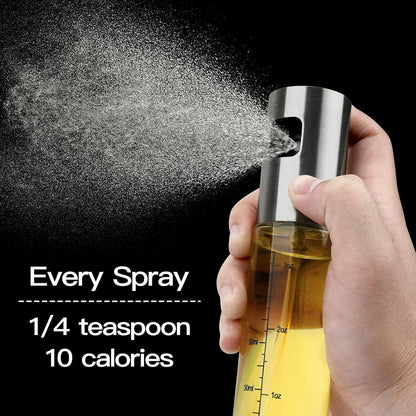 NORBASE Oil Sprayer - Upgraded Refillable Olive Oil Spray Bottle Mister | 2 Pack for Cooking & BBQ