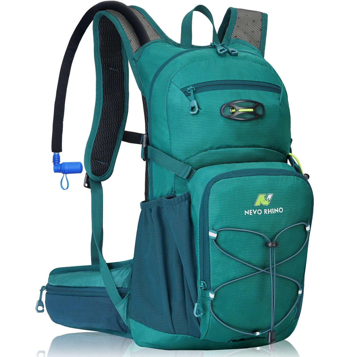 N NEVO RHINO Hydration Backpack, 18L Multipurpose Hiking Backpack with 3L Water Bladder, Water Backpack Insulated Hydration Pack Ideal for Hiking and Cycling