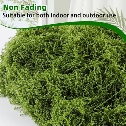 Yomirduy Artificial Moss for Crafts, 10.6OZ Fake Green Moss for Potted Plants, DIY Decorative, Walls,Table Centerpieces Decor Fairy Garden Model Making (300g)