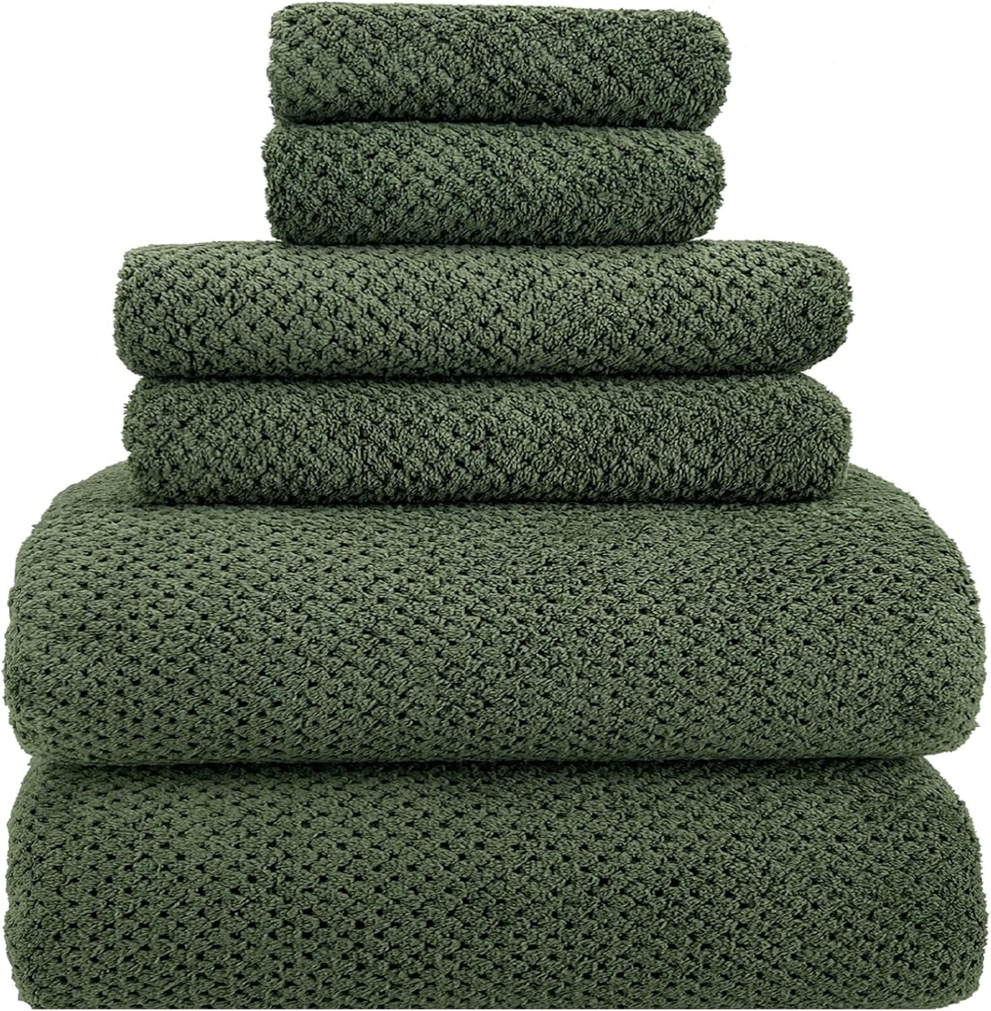29x59 Inch Set 6 80% 6 YTYC Bath Towels of Large, Super Soft Lint Free Lightweight Microfiber Shower Towels