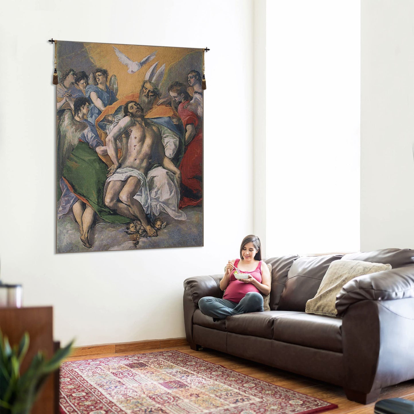 El Greco Belgian Tapestry Wall Hanging - 37 in. x 50 in. Cotton/Treveria/Wool by El Greco