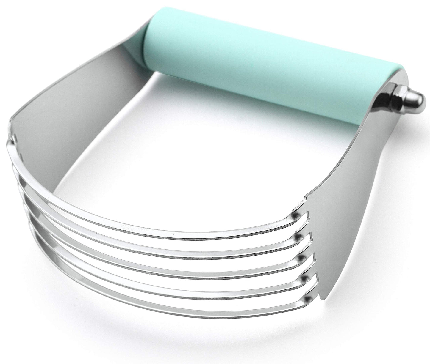 Spring Chef Large Mint Dough Blender - Stainless Steel Pastry Cutter Tool For Baking w/Thick Sharp Blades - Butter & Dough Cutter - Pastry Blender for Easy Mixing - Dishwasher Safe Kitchen Essentials