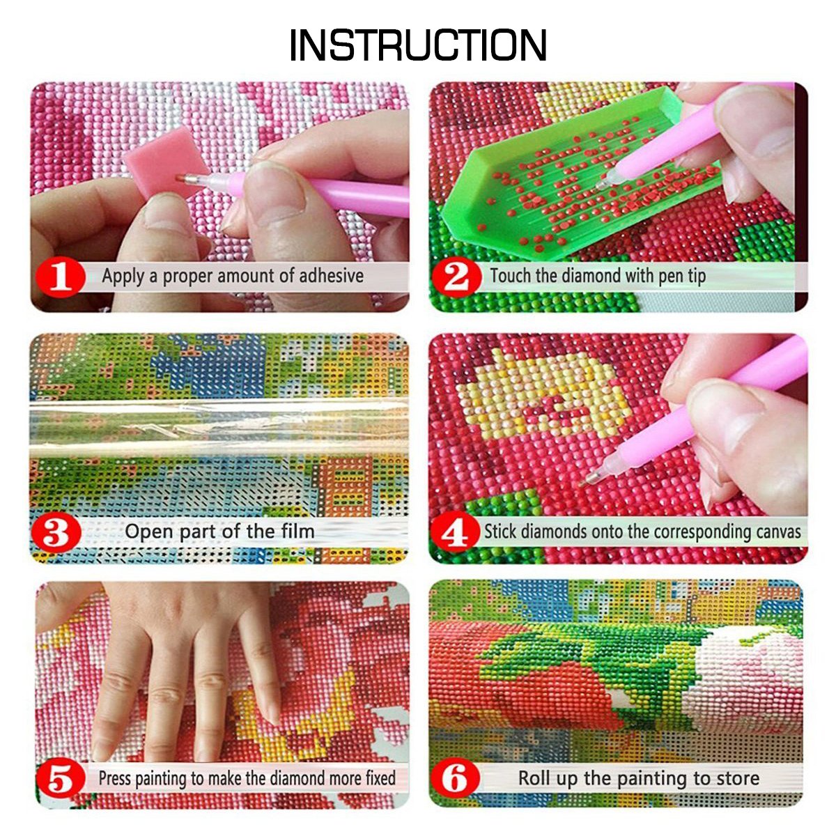 Better Selection 5D Diamond Art by Number Kit, Full Drill Just Keep Swimming Starfish Octopus Fish Flowers Rhinestone Embroidery Cross Stitch Supply Arts Craft Canvas Wall Decor