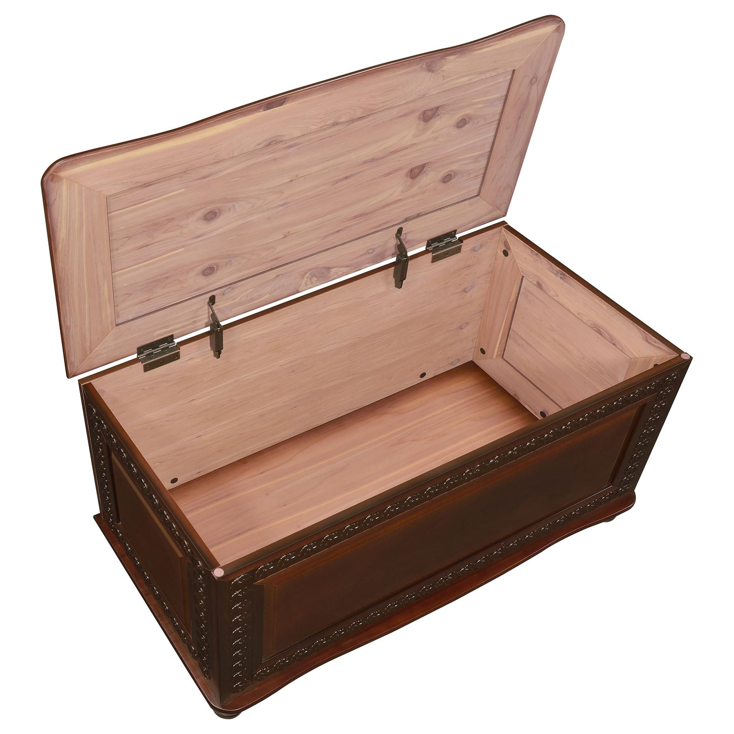 Coaster Home Furnishings - Finlay - Wood - Cedar Chest with Flip-Open Top, Safety Hinge, Lined Interior and Traditional Style - Bedroom - 40-Inch - Dark Tobacco - 900012