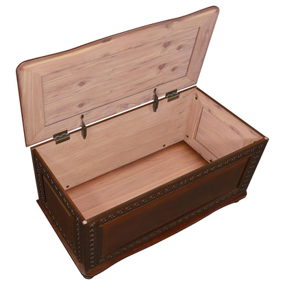 Coaster Home Furnishings - Finlay - Wood - Cedar Chest with Flip-Open Top, Safety Hinge, Lined Interior and Traditional Style - Bedroom - 40-Inch - Dark Tobacco - 900012