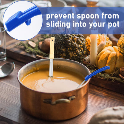 6 Pcs Portion Control Serving Spoons Set, Portion Scoops for Food, Unslotted Spoon (2, 4, 6, 8 oz), Slotted Stainless Steel Ladle Spoon (1, 3 oz) for Measuring Serving Ladle Utensils Weight Loss