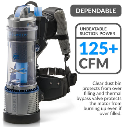 Prolux 2.0 Bagless Backpack HEPA Vacuum - World’s Lightest Model