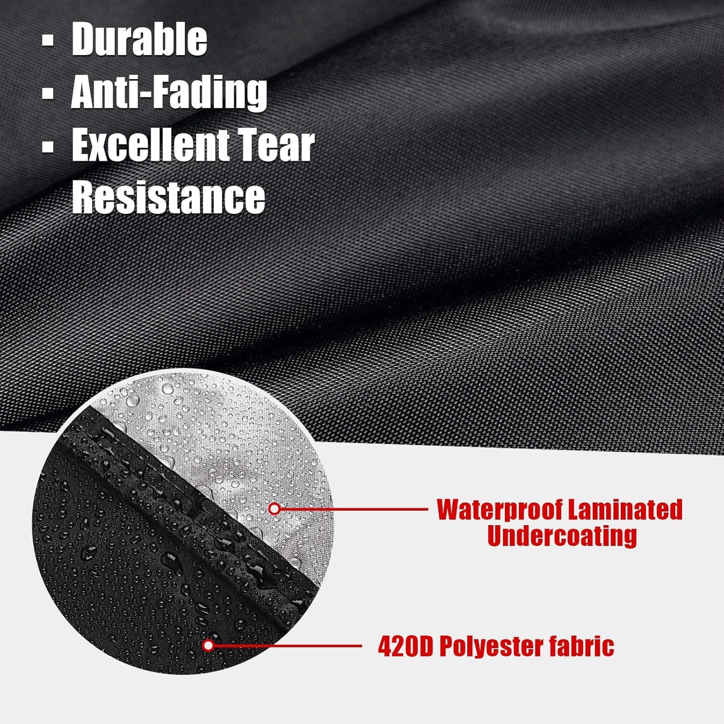 Outdoor Single Burner Stove Cover for GasOne 200K BTU Propane Burner, Waterproof Cover for Home Brewing, Turkey Fry