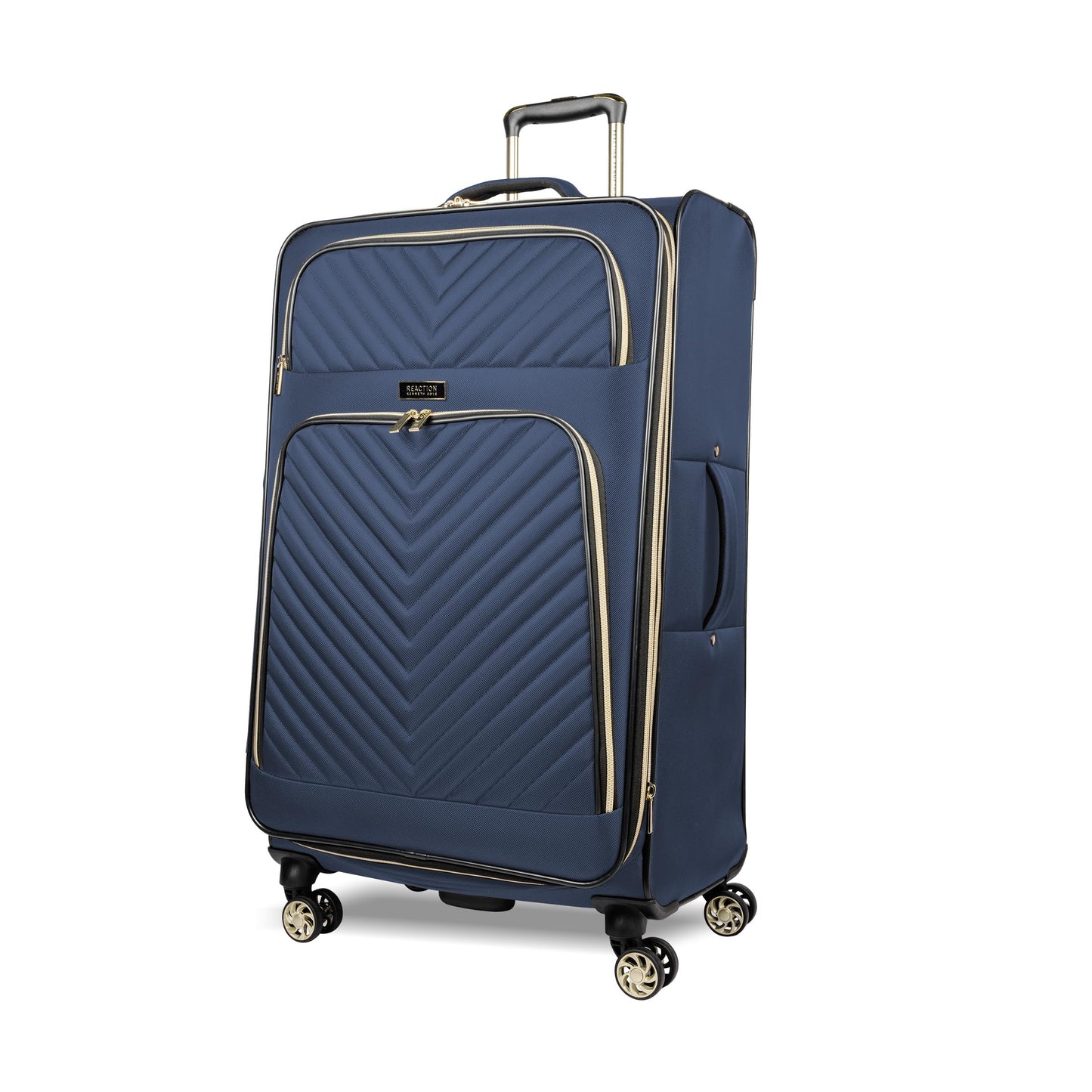 Kenneth Cole REACTION Chelsea Chevron Quilted Luggage, Navy, 3-Piece Set (20"/24"/28")