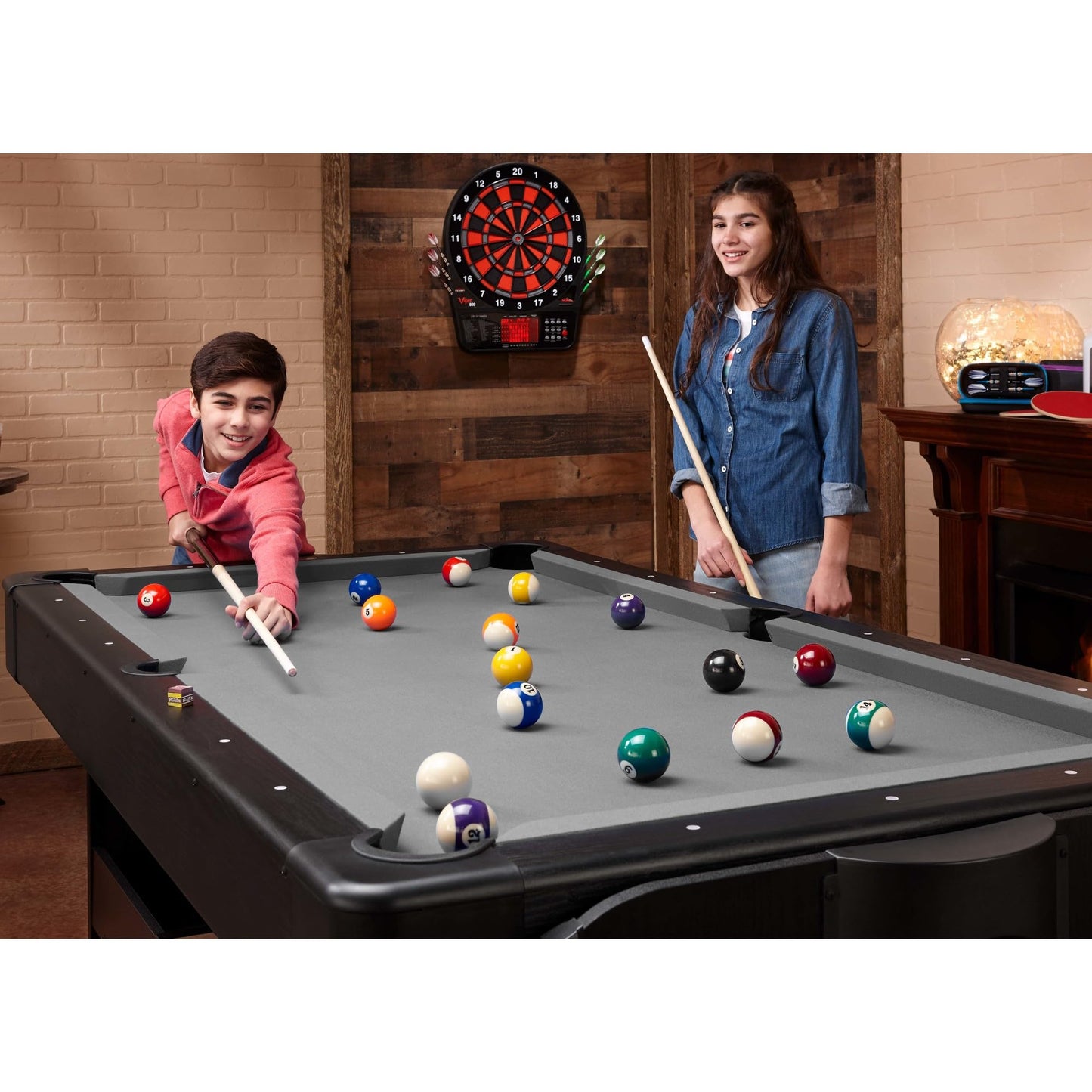 Fat Cat Original 3-in-1 7 Foot Pockey Multi Game Table, Air Hockey Table, Pool Table, and Table Tennis Combo with Accessories