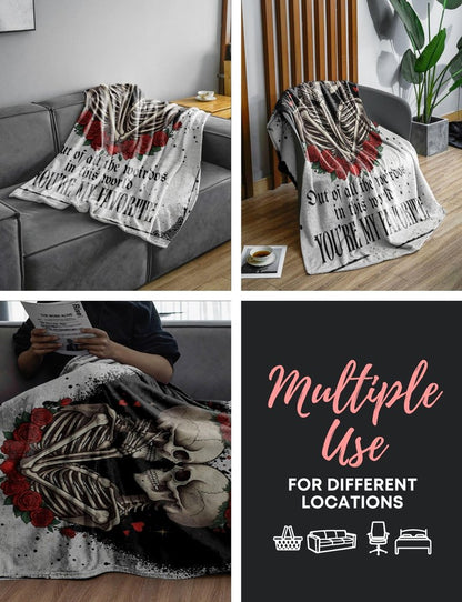 Huglanket Gifts for Men, Women, Him, Her, Wedding Anniversary Blanket for Wife, Husband, Boyfriend, Girlfriend, I Love You Gift for Couples, 60" x 80"