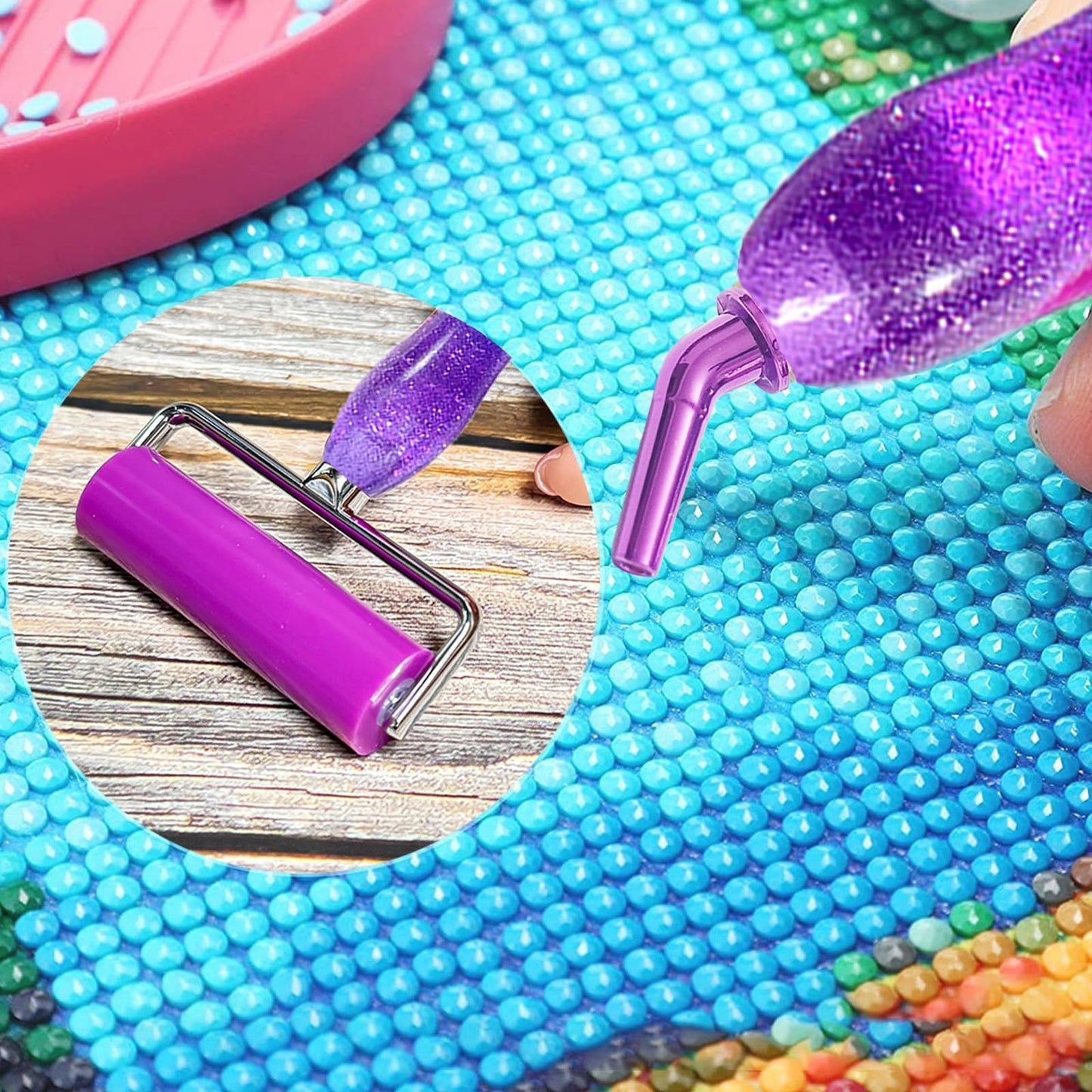 Diamond Art Pens Tools Diamond Painting Accessories Kits with Screw Metal Tip Roller Diamond Painting Pen Bead Dot Drill Pens for Diamond Art Craft Nail