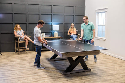 STIGA 4-Piece Table Tennis Conversion Top, Grey - Transform Your Pool Table into A Table Tennis Table