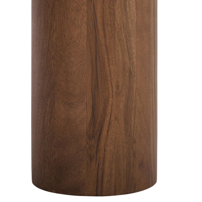 SAFAVIEH Couture Collection - Trescott Solid Wood Square Coffee Table with Chunky Cylinder Legs, Modern Accent Cocktail Table (SFV9763A)