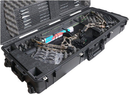 Case Club Parallel Limb Compound Bow Case Gen2. Pre-Cut, Wheeled, Waterproof, Lockable.