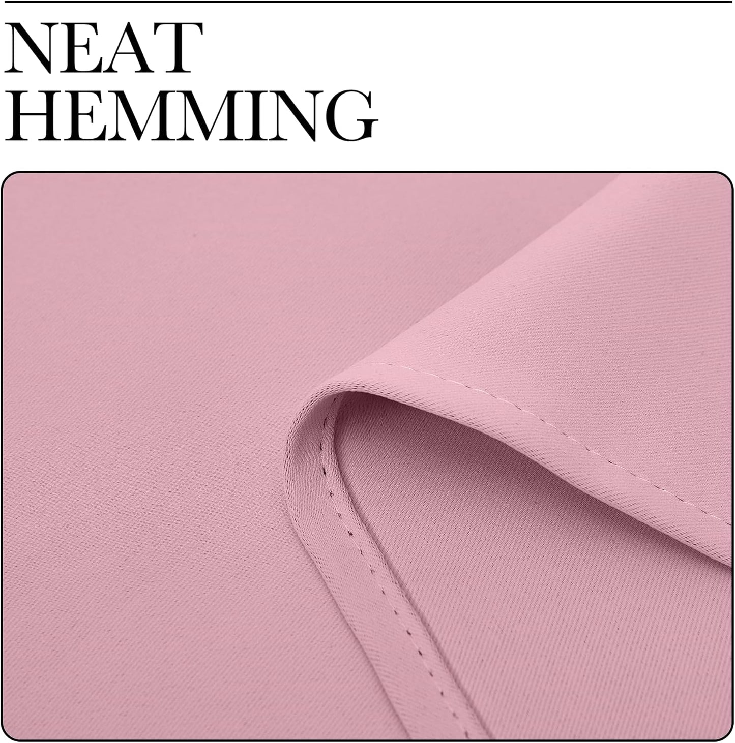 NICETOWN Blackout Curtain Panels - Thermal Insulated Draperies, 34x63 Inches, Crystal Pink (1 Pair)