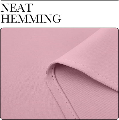 NICETOWN Blackout Curtain Panels - Thermal Insulated Draperies, 34x63 Inches, Crystal Pink (1 Pair)