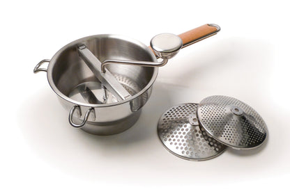 RSVP International Endurance Kitchen Tool Collection Stainless Steel Food Mill, 7.75" Diameter