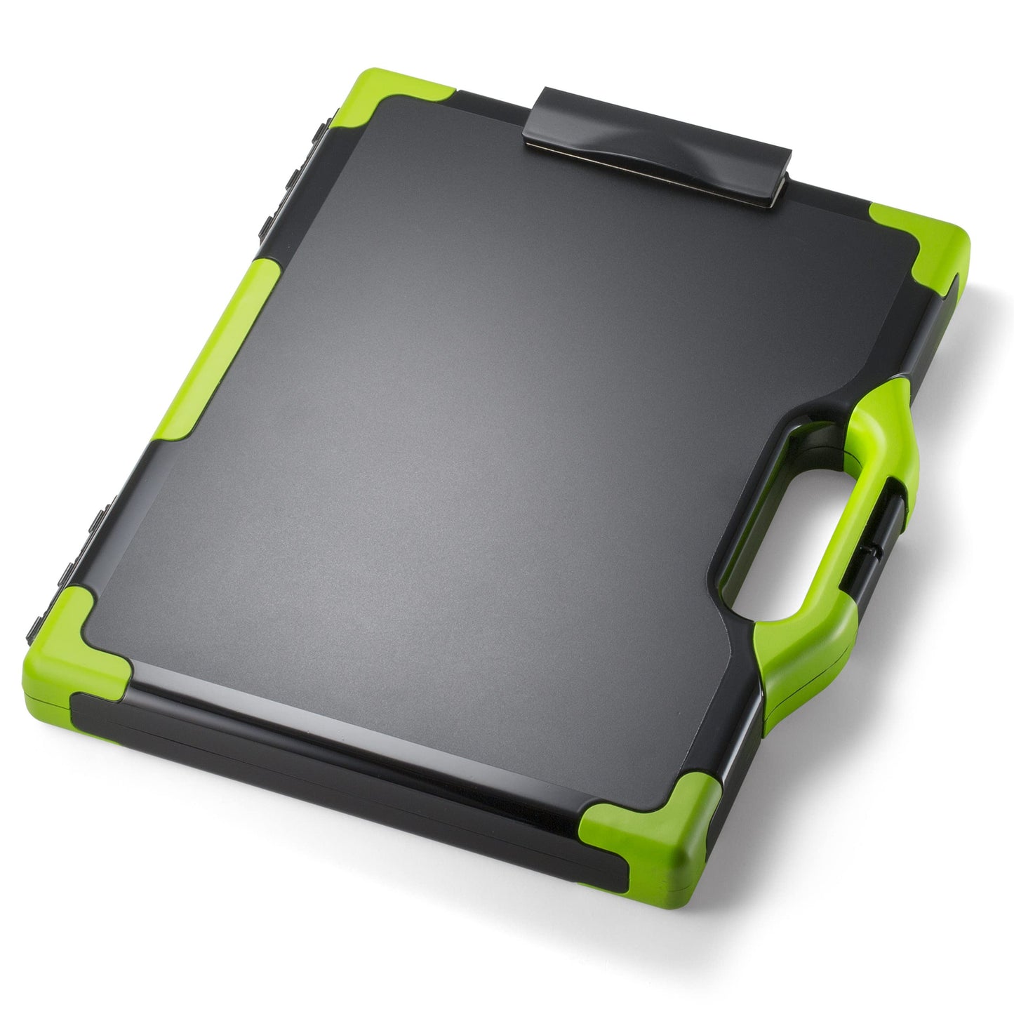 Officemate Carry All Clipboard Storage Box, Letter/Legal Size, Black & Green (83325)