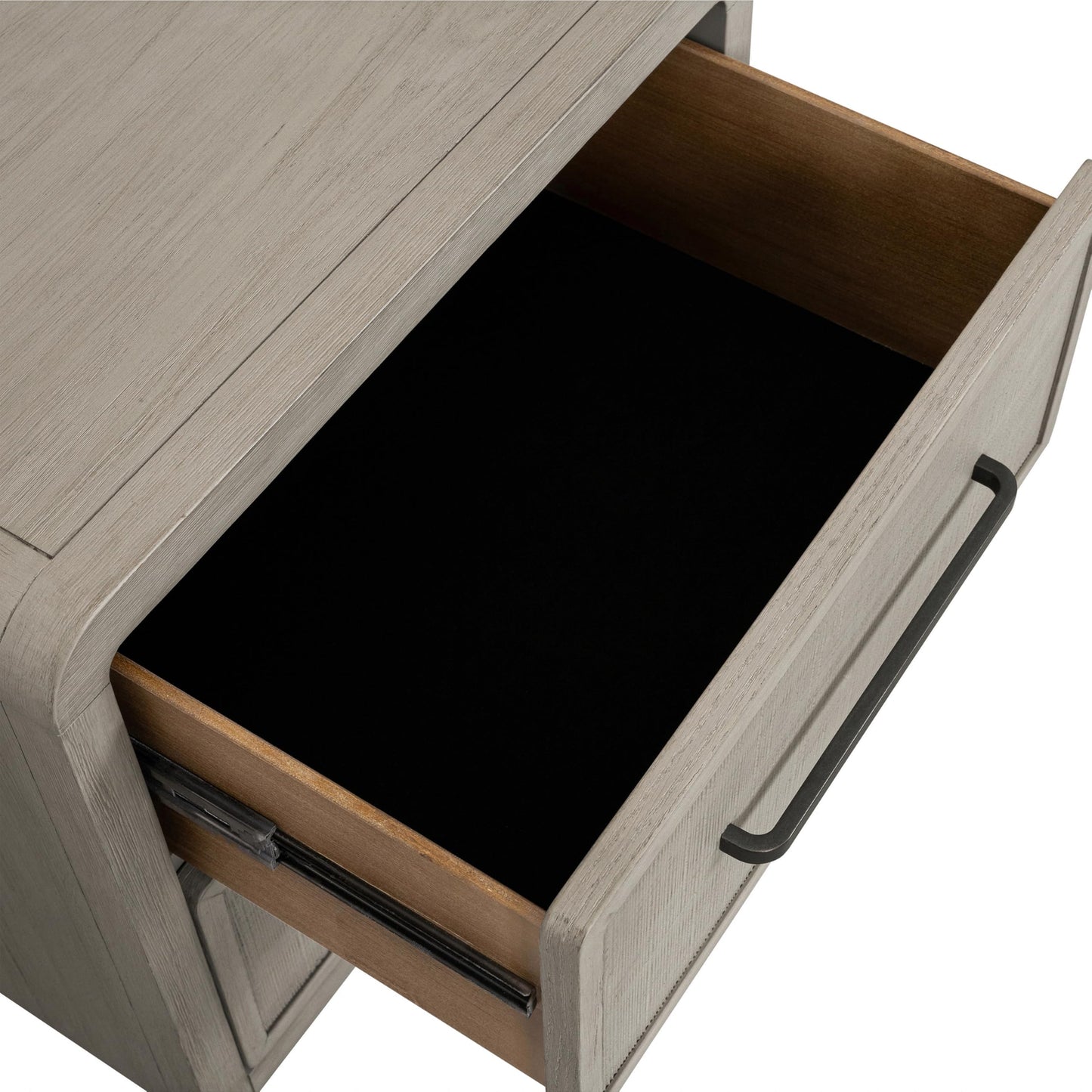 Furniture of America Austin Modern Solid Wood 24-inch 2-Drawer Nightstand with USB Ports, Cedar Bottom Drawer, No Assembly Required for Bedroom, Guest Room, Natural Oak
