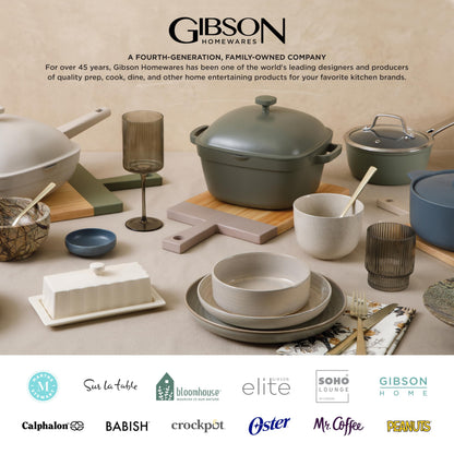 Gibson Home Ultra Break and Chip Resistant 18-Piece Round Dinnerware Set, Service for 6 – Red Floral Plates and Bowls, Microwave & Dishwasher Safe