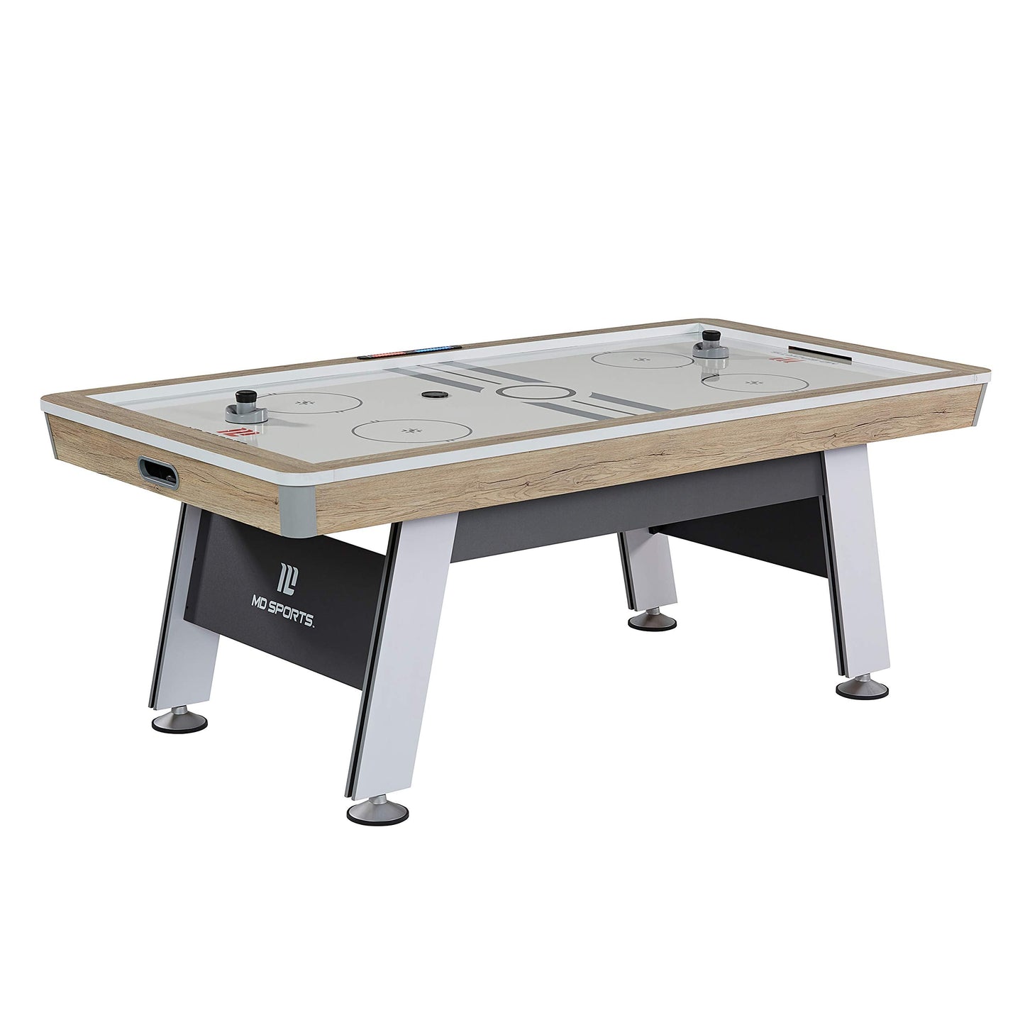 MD Sports 7' Hinsdale Air Powered Hockey Table with Pusher and Puck Set