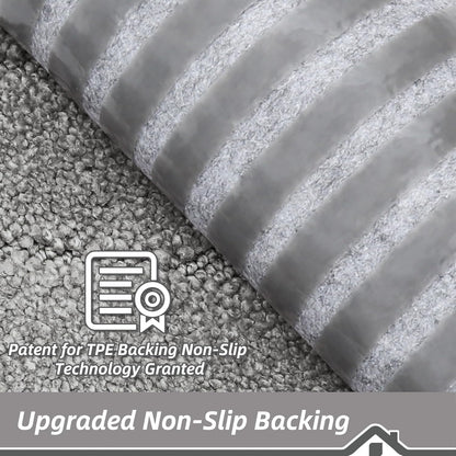 BEQHAUSE Non-Slip Carpet Stair Treads - Soft Indoor Stair Runners, 9" x 28", Grey, 15pcs