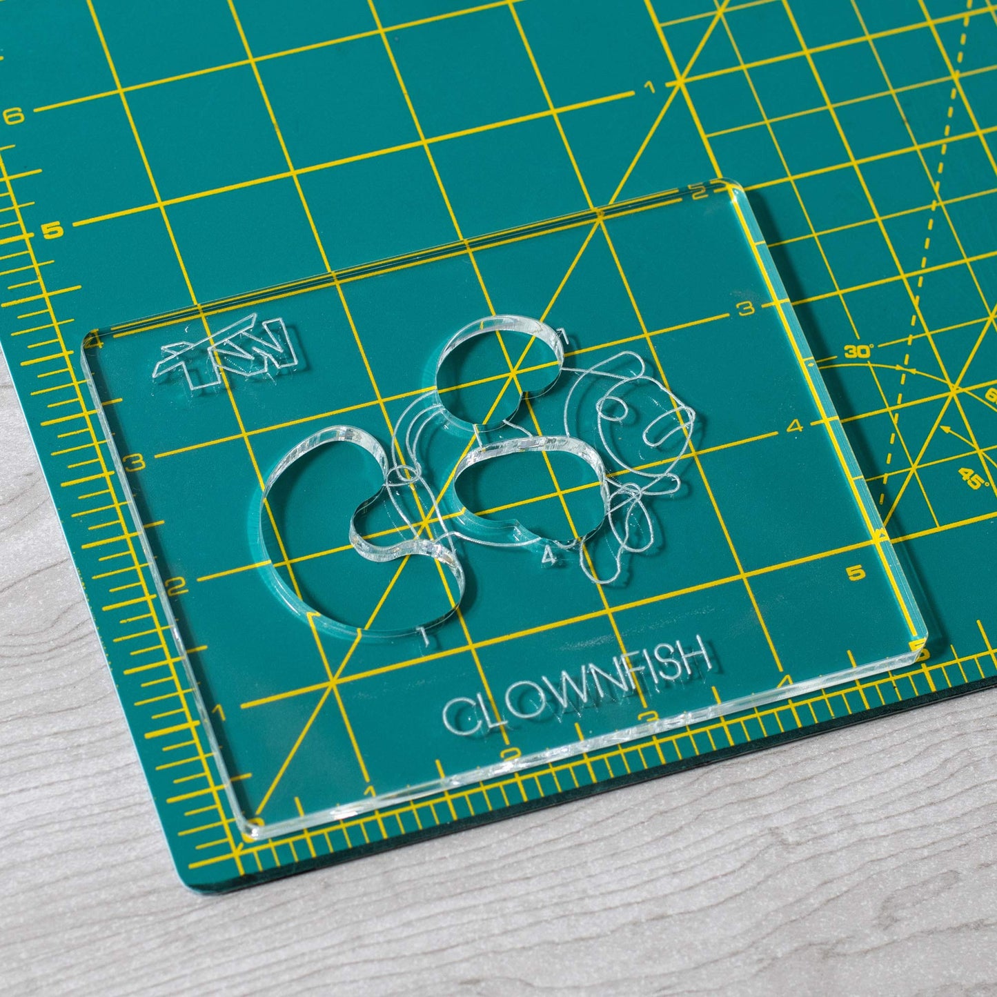 Clownfish - Acrylic Router Inlay Templates for Precise Wood Inlays, Designs by Tarter Woodworking (MLIS) Multiple Layer Inlay System, Guaranteed to Work with Router Inlay kit, Made in USA