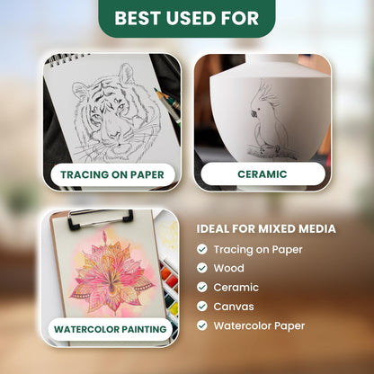 MyArtscape Graphite Transfer Paper Roll, Wax-Free, 17" x 15ft Transfer Paper Roll, Graphite Paper, Precise Carbon Paper Ideal as tracing Paper for Drawing
