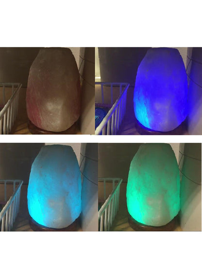 Clearance! ! ! JIC Gem Natural USB Himalayan Salt Lamp Crystal Salt Rock Mini Hand Carved Lamp with Multi-Color LED Changing Bulb