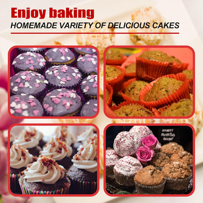 Skiennix Silicone Muffin Pan - 12-Cup Non-Stick Baking Mold | Dishwasher & Microwave Safe