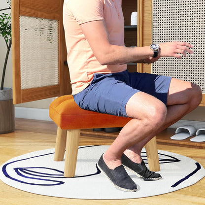 15.74" D11.81" W10.62" UHBD032J YMYNY Footstool, Small Ottoman Stool Chair, Modern Padded Sofa Seat Foot Rest Stool