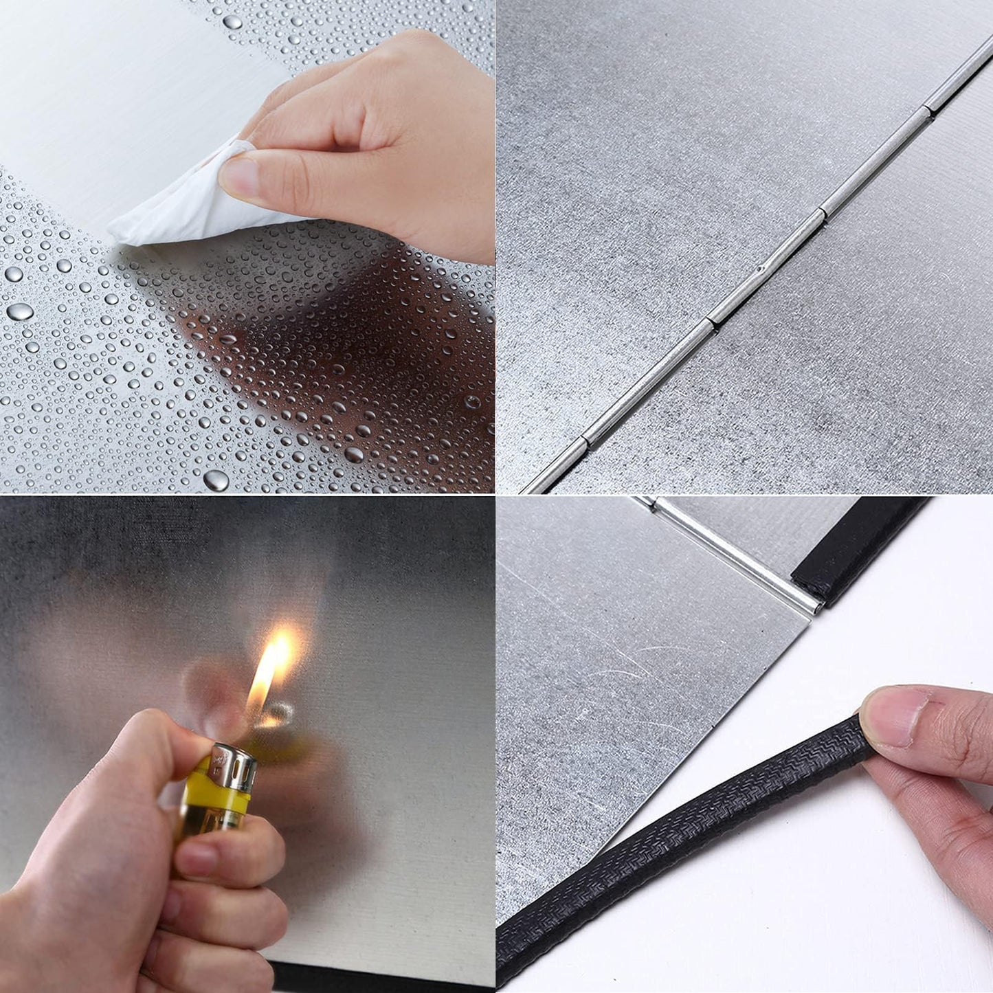 Foldable Stove Splatter Guard Grease Shield Nonstick Oil Stove Splash Guard Cooking Splatter Screen Kitchen Backsplash Protector For Stove Top Wall Gas Range Frying Pan Camping… (Height 40cm)