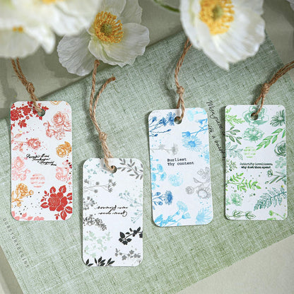 Moriquill Botanical Impressions PET Tape Set – 6 Floral & Leaf Designs, Transparent Adhesive Craft Tape for Scrapbooking, Junk Journal, Card Making & DIY Decoration