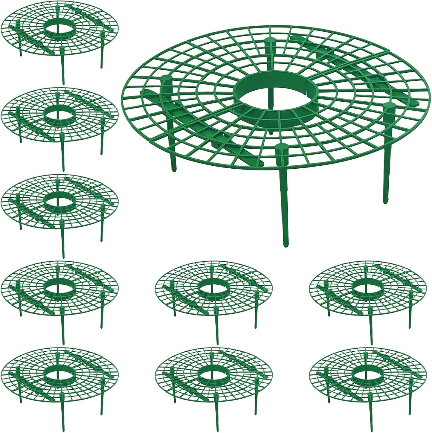 10 4 Pcs Round Strawberry Plant Support, Strawberry Plants Holder with Legs, Strawberry Plant Protector for Garden