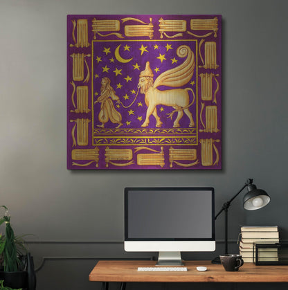 Luxe Metal Art 'Jewish Year Purim' by Andrea Strongwater Metal Wall Art, 36" x 36"