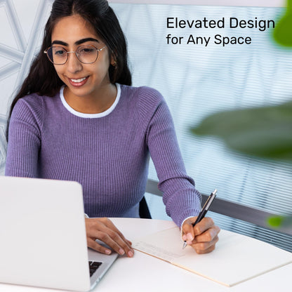 Stand Up Desk Store Aesthetic Modular Room Divider Wall | 70" W x 48" H Office Partition Walls & Cubicle Wall Dividers | Lightweight, Durable, Translucent Partition Wall Divider for Workspaces