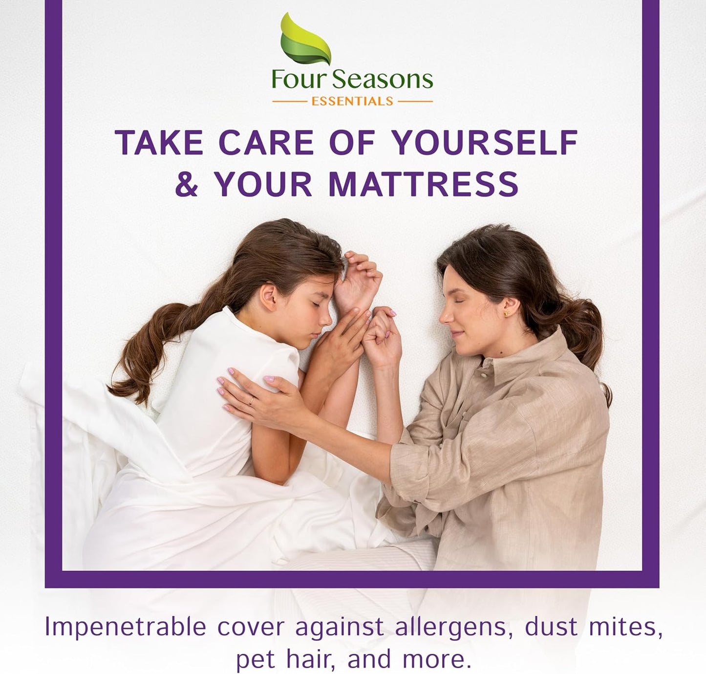 RV King Waterproof Mattress Protector (72" Wx80" L) – Premium Fitted Sheet Style Cover Against Dust Allergens