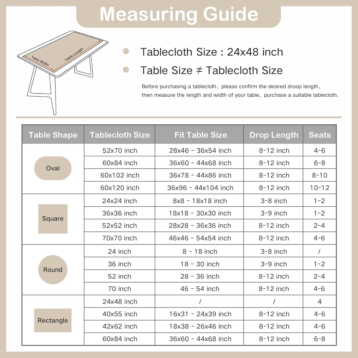 24 48 Inch Wolkemer Small Rectangle Tablecloth Elegant White Lace Jacquard Side Coffee Table Tablecloth Dining Table