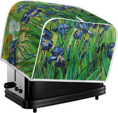 DISNIMO Irises Van Gogh Polyester Toaster Cover, 2 Slice, Kitchen Small Appliance Dust & Fingerprint Protection